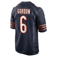 Men's Nike Kyler Gordon Navy Chicago Bears Game Player Jersey