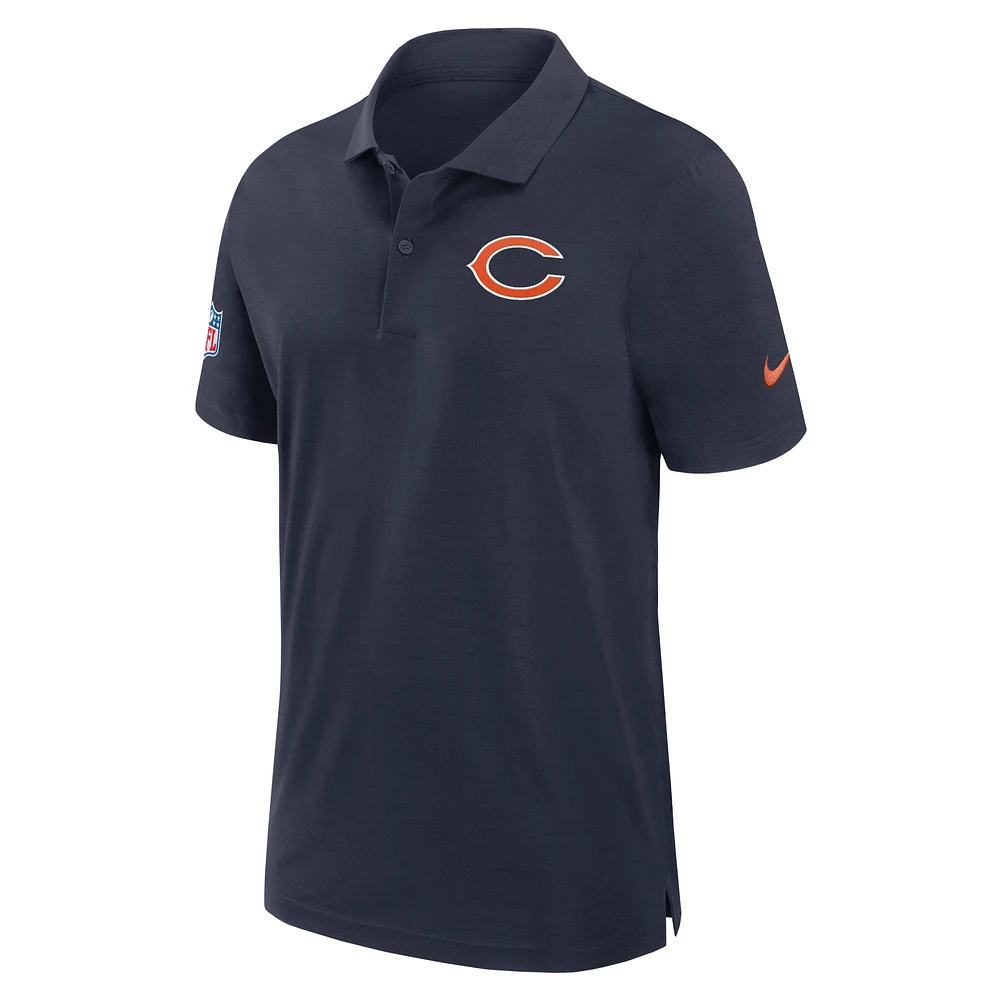 Men's Nike Navy Chicago Bears 2024/25 Sideline Performance Polo