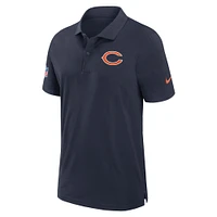 Men's Nike Navy Chicago Bears 2024/25 Sideline Performance Polo