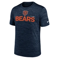 Men's Nike Navy Chicago Bears Blitz Velocity Modern Performance T-Shirt