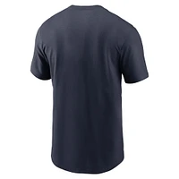 T-shirt essentiel Nike Chicago Bears Division pour homme, bleu marine