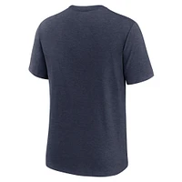 Men's Nike Navy Chicago Bears Overlap Lockup Tri-Blend T-Shirt