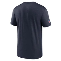 Men's Nike Navy Chicago Bears Sideline Infograph Performance T-Shirt