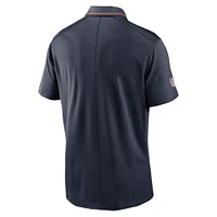 Men's Nike Navy Chicago Bears Sideline Victory Performance Polo
