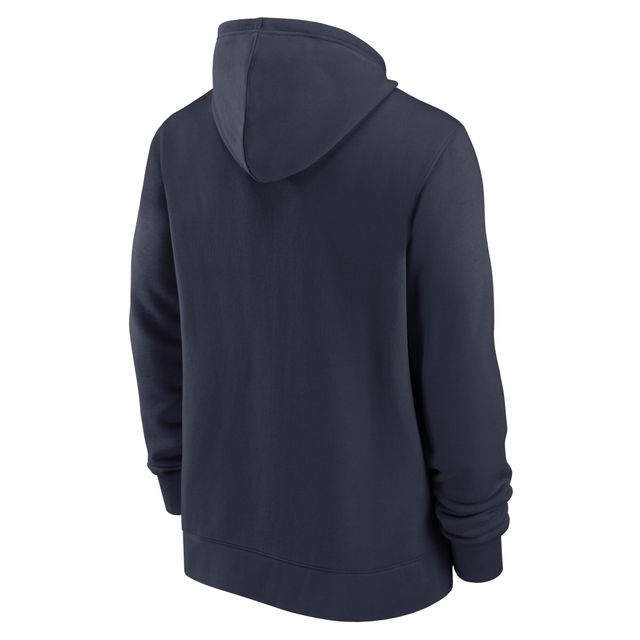 Sweat à capuche entièrement zippé Nike pour hommes, bleu marine, Chicago Bears Surrey
