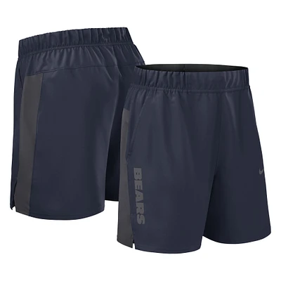 Short Nike bleu marine Chicago Bears Woven Victory Performance pour homme