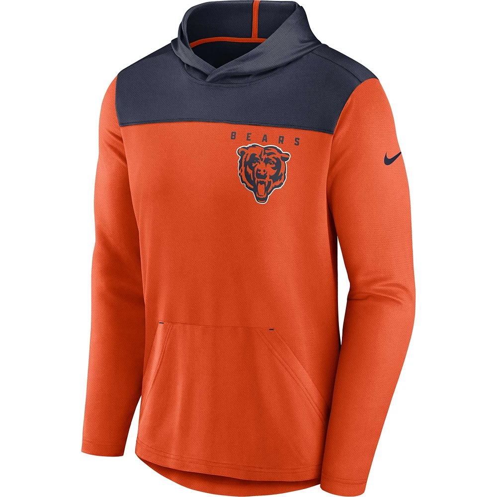 Men's Nike Orange Chicago Bears Fan Gear Pullover Hoodie