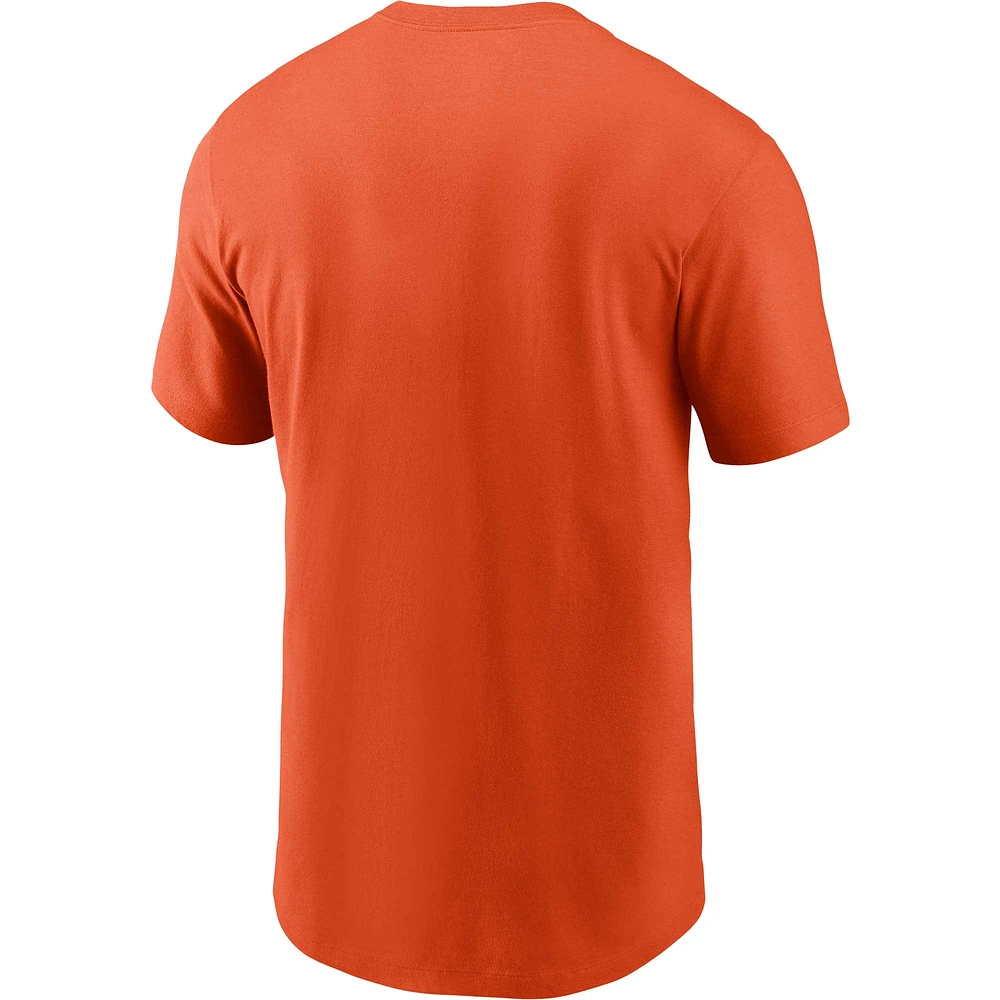 Men's Nike  Orange Chicago Bears Local Essential T-Shirt