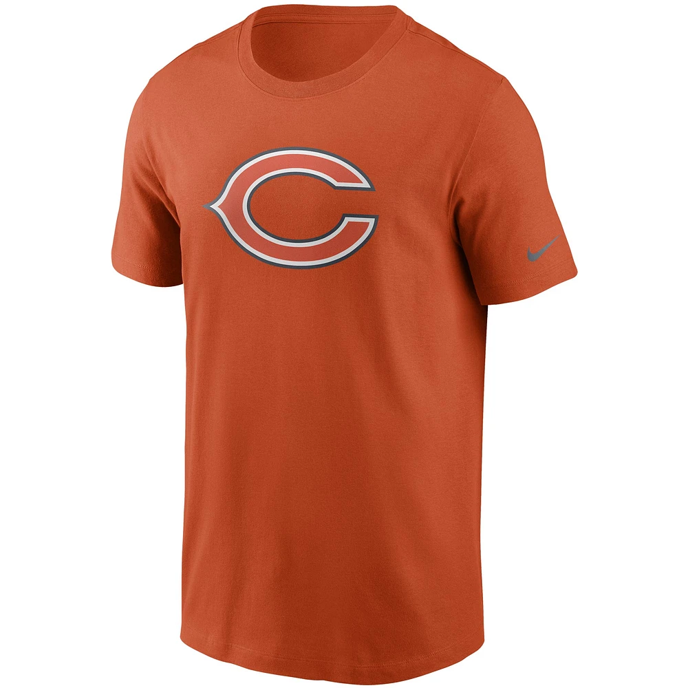 Men's Nike Orange Chicago Bears Primary Logo T-Shirt