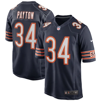 Maillot de joueur retraité Nike Walter Payton pour hommes, bleu marine, Chicago Bears Game