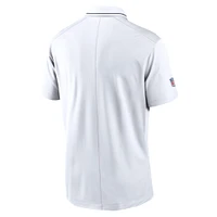Polo Nike blanc Chicago Bears Sideline Victory Performance pour homme