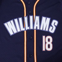 Men's Pro Standard Caleb Williams Navy Chicago Bears Mesh Button-Up Baseball Jersey