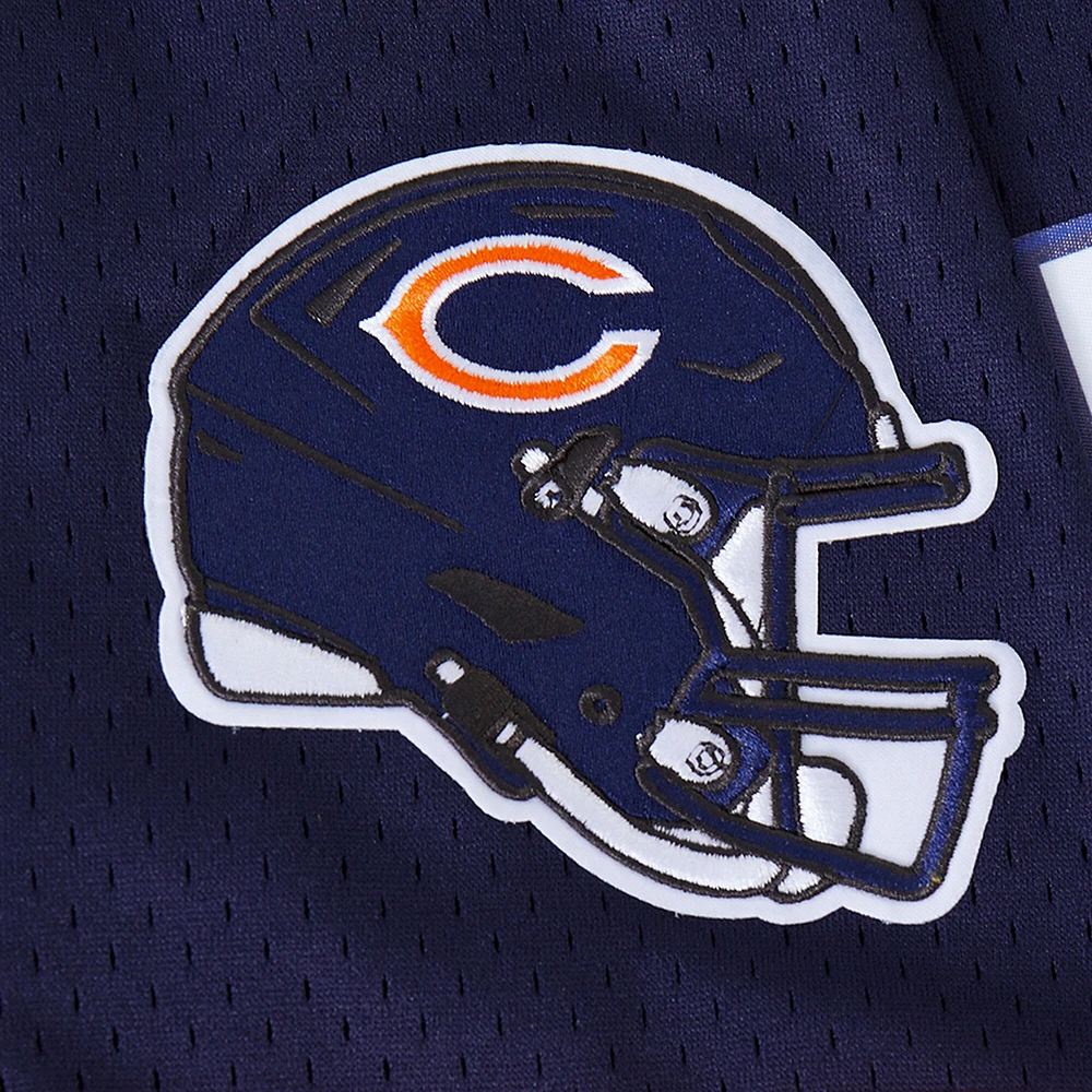 Men's Pro Standard Caleb Williams Navy Chicago Bears Mesh Button-Up Baseball Jersey