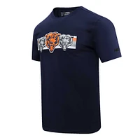 Men's Pro Standard Navy Chicago Bears Retro Striper T-Shirt