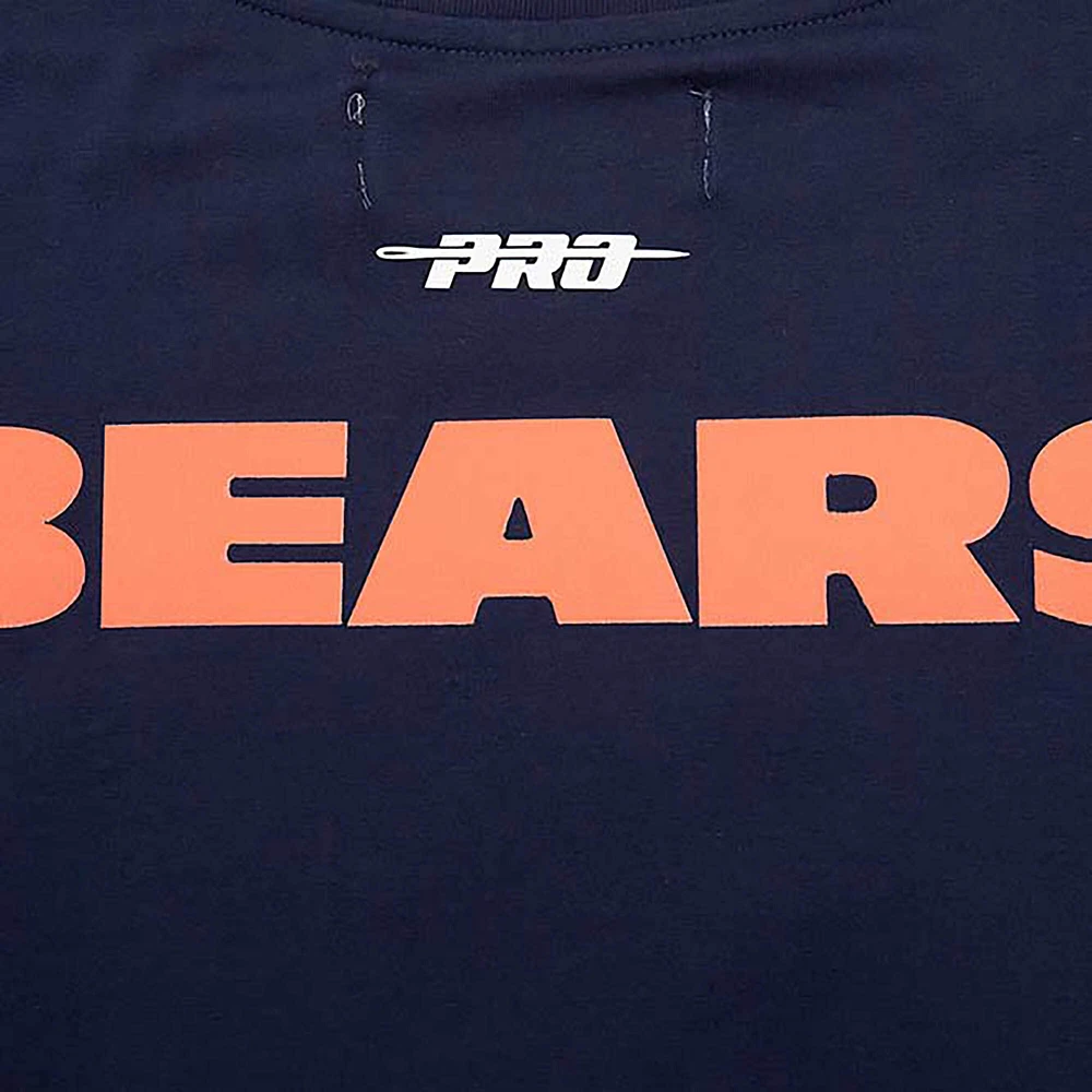 Men's Pro Standard Navy Chicago Bears Retro Striper T-Shirt