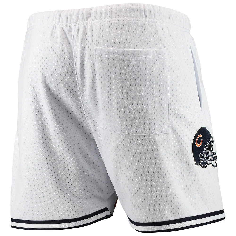 Short en maille Chicago Bears Pro Standard pour homme, blanc/noir