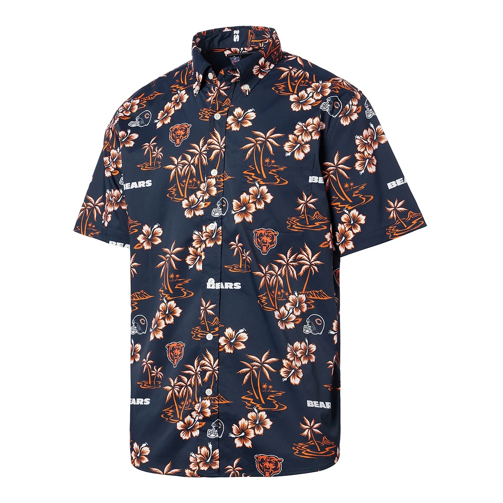 Men's Reyn Spooner Navy Chicago Bears Kekai Button-Up Shirt