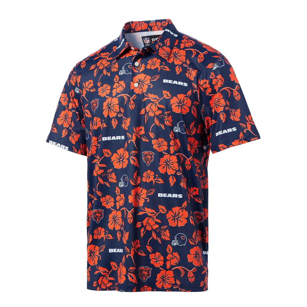 Men's Reyn Spooner Navy Chicago Bears Pua Performance Polo