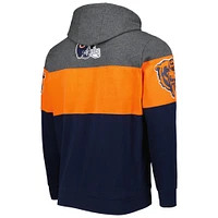 Sweat à capuche pour hommes Starter Navy/Heather Charcoal Chicago Bears Extreme