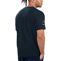 Men's Starter Navy/Orange Chicago Bears Finish Line T-Shirt