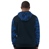 Sweat à capuche zippé pour homme Chicago Bears Thursday Night Gridiron bleu marine