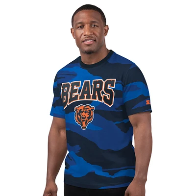 T-shirt de football américain Starter Royal Chicago Bears pour homme
