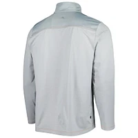 Men's Tommy Bahama Gray Chicago Bears On Deck IslandZone Half-Zip Jacket