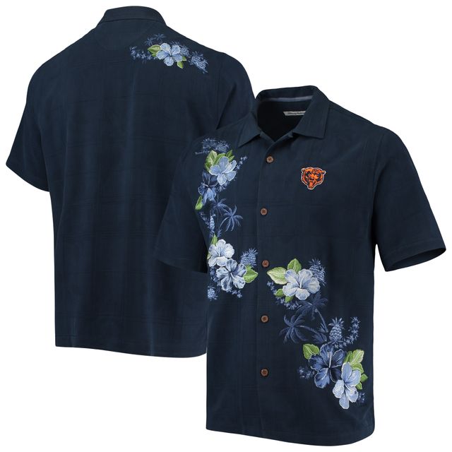 Chemise boutonnée Tommy Bahama Navy Chicago Bears Azule Oasis pour hommes