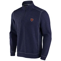 Men's Tommy Bahama Navy Chicago Bears Big & Tall Tobago Bay Half-Zip Sweatshirt