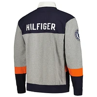 Polo surdimensionné à manches longues de rugby Tommy Hilfiger pour hommes Chicago Bears Connor bleu marine