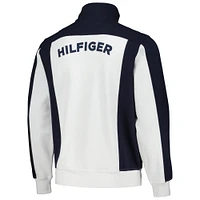 Veste de survêtement entièrement zippée Tommy Hilfiger Chicago Bears Nolan pour hommes, blanc/bleu marine