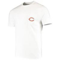 Men's Vineyard Vines White Chicago Bears Big & Tall Helmet T-Shirt