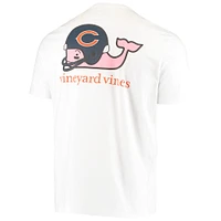 Men's Vineyard Vines White Chicago Bears Big & Tall Helmet T-Shirt
