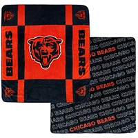 Couverture ultra confortable double face Pegasus Chicago Bears 60" x 70" Reverse Block