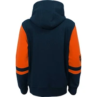 Preschool Navy Chicago Bears Stadium Color Block Full-Zip Hoodie