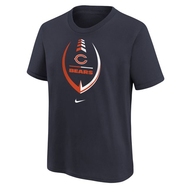 Préscolaire Nike Chicago Bears Icon Wordmark bleu marine - T-shirt