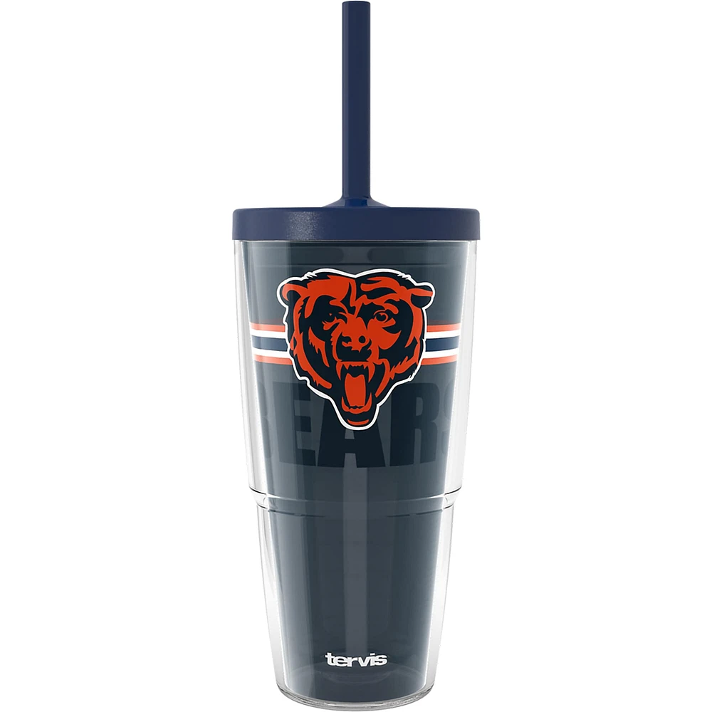 Gobelet classique Tervis Chicago Bears de 24 oz avec couvercle à paille Go the Distance