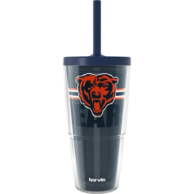 Gobelet classique Tervis Chicago Bears de 24 oz avec couvercle à paille Go the Distance