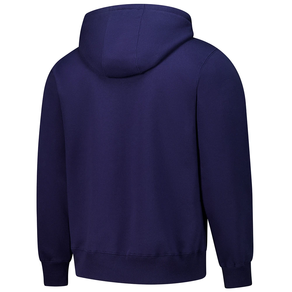 Unisex Dunbrooke  Navy Chicago Bears Defender Quarter-Zip Hoodie