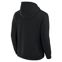 Unisex Fanatics Black Chicago Bears Front Office Tonal Tri-Blend Pullover Hoodie