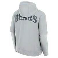 Unisex Fanatics  Gray Chicago Bears Sleek Elements Pullover Hoodie