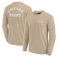 Unisex Fanatics Khaki Chicago Bears Elements Super Soft Long Sleeve T-Shirt