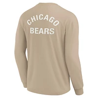 Unisex Fanatics Khaki Chicago Bears Elements Super Soft Long Sleeve T-Shirt