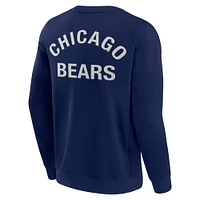 Unisex Fanatics Navy Chicago Bears Elements Super Soft Pullover Sweatshirt
