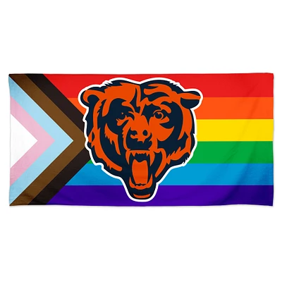 Serviette de plage WinCraft Chicago Bears 30'' x 60'' Pride Spectra