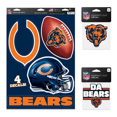 Pack de décalcomanies WinCraft Chicago Bears