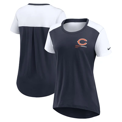 T-shirt Nike bleu marine Chicago Bears pour femme