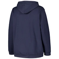 Women's '47  Navy Chicago Bears Plus Clarity Kennedy Pullover Hoodie