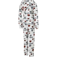 Women's Concepts Sport  Cream Chicago Bears Docket Hoodie Full-Zip Union Suit