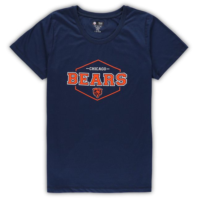 Concepts Sport T-shirt et pantalon avec écusson Chicago Bears bleu marine/orange pour femme